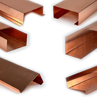 Blechabkantungen Kupfer