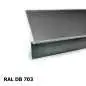 Preview: Traufblech Typ C aus 2,0mm Aluminiumblech in RAL DB703 - Lackierung, Eisenglimmer