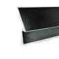 Preview: Traufblech Typ C aus Aluminiumblech in RAL9005 - Lackierung, Tiefschwarz