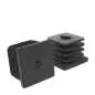 Preview: Detailbild: Gewindestopfen aus schwarzem Polyamid, Gewinde M8, M10, M12 für Vierkantrohre