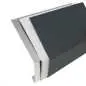 Preview: Traufbleche aus Aluminium natur, oder beschichtet in RAL anthrazit oder RAL weiß