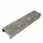 Preview: U-Profile aus Aluminium-Tränenblech, Sichtseite außen, handgekantet! 3,5/5,0 mm Quintett-Prägung