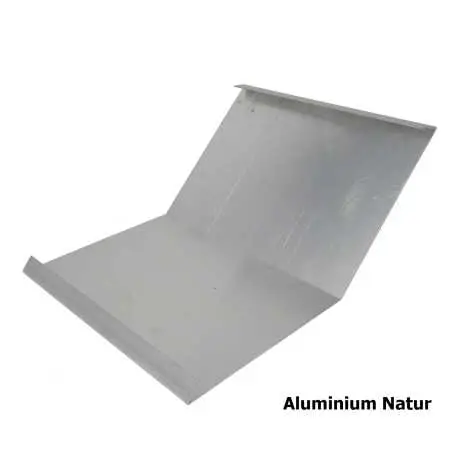 Kehlblech auf Maß aus Aluminium, natur