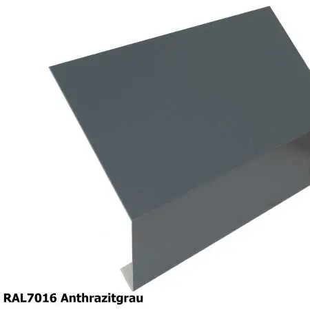 Traufbleche aus Aluminium in RAL anthrazit
