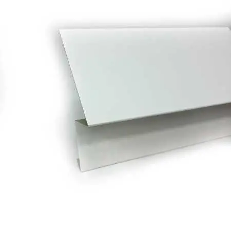 Traufblech Typ C aus Aluminiumblech in RAL9016 - Lackierung, Verkehrsweiß