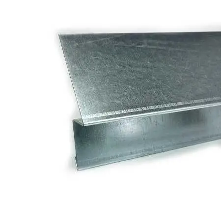 Traufblech Typ C aus verzinktem Blech DX51