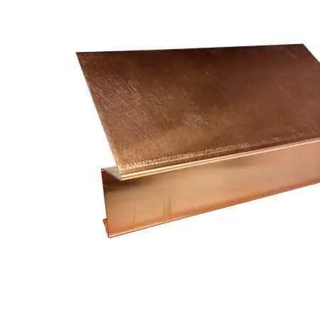 Traufblech Typ C aus 0,6mm Kupferblech