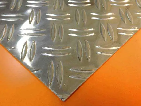 Alu-Riffelblech, 5,0/6,5 mm, 1000 x 500 mm Festmaß