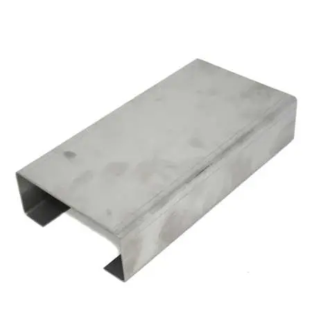 C-Profil aus walzblankem Edelstahlblech 4 mm auf Maß