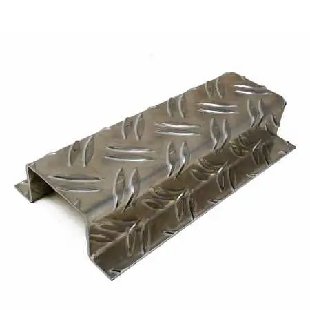 Hutprofil aus 2,5 / 4,0 mm Aluminium Riffelblech Duett