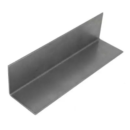 Handgekantete L-Profile aus rohem Stahlblech S235JR, 4 mm