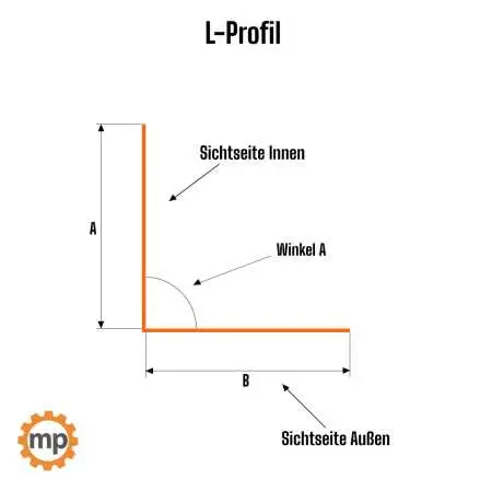 Titanzink L-Profil nach Maß