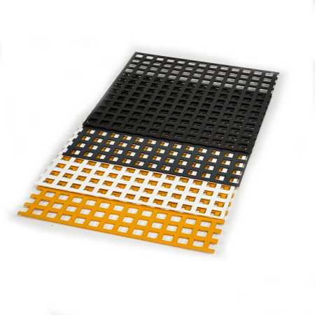 Aluminium - Lochblech in Quadratlochung, Plattenrand