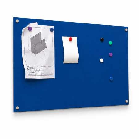 Blau beschichtete Magnettafel