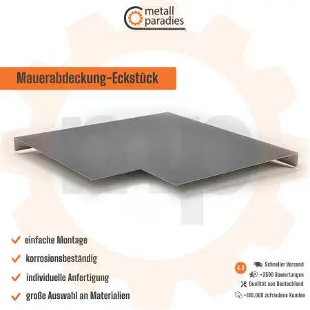 Mauerabdeckung - Eckstück Typ A