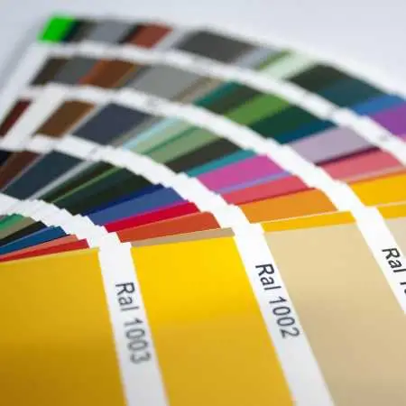 Symbolbild für Wandhalter in RAL-Farben pulverbeschichtet