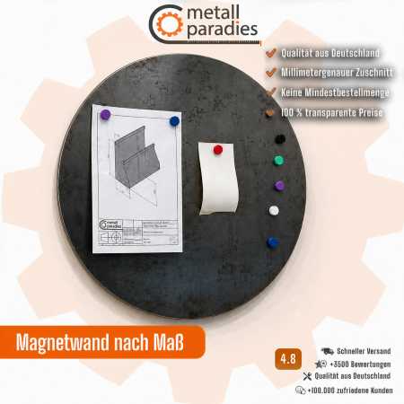 Runde Magnetwand nach Maß