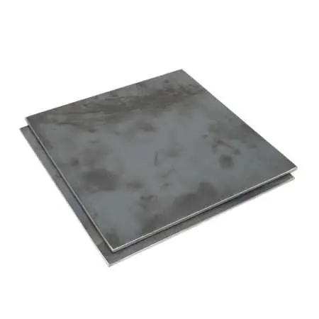 Unbearbeitetes Glattblech aus Stahl S235JR warmgewalzt mit Zunderschicht - Lieferzustand ungereinigt und nicht eingebrannt