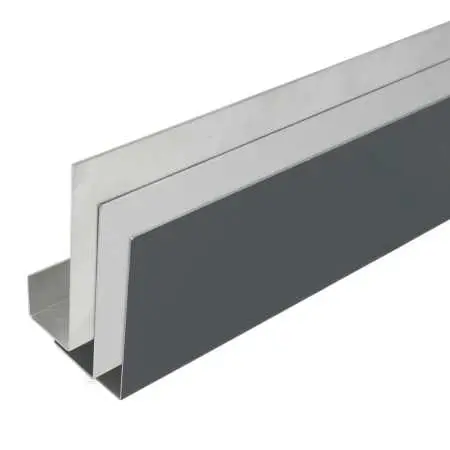 Stirnbrettblende U-Form aus Aluminium, roh oder beschichtet in RAL weiß oder anthrazit nach Maß