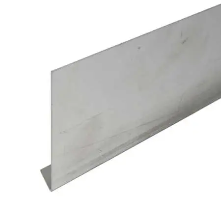 Stirnbrettblende L-Form auf Maß aus Aluminium, natur