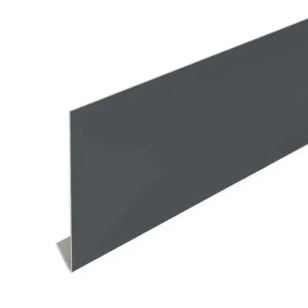 Stirnbrettblende L-Form auf Maß aus Aluminium, beschichtet in RAL anthrazit