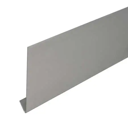 Stirnbrettblende L-Form aus Edelstahl K240 geschliffen nach Maß