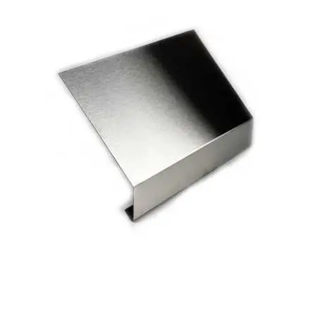 Traufbleche aus Edelstahl K240 geschliffen