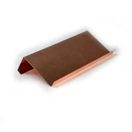 Kupfer Z-Profil mit Rückkantung nach Maß 0,6 mm