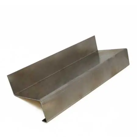 Z-Profil mit Rückkantung aus Aluminium Glattblech natur nach Maß, Stärke 1,0 mm