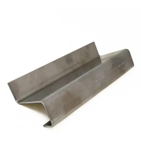 Z-Profil mit Rückkantung aus Aluminium Glattblech nach Maß, Stärke 2,5 mm