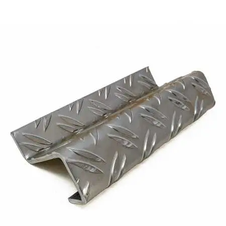 Z-Profil mit Rückkantung aus Riffelblech 5,0/6,5 mm in Duettprägung