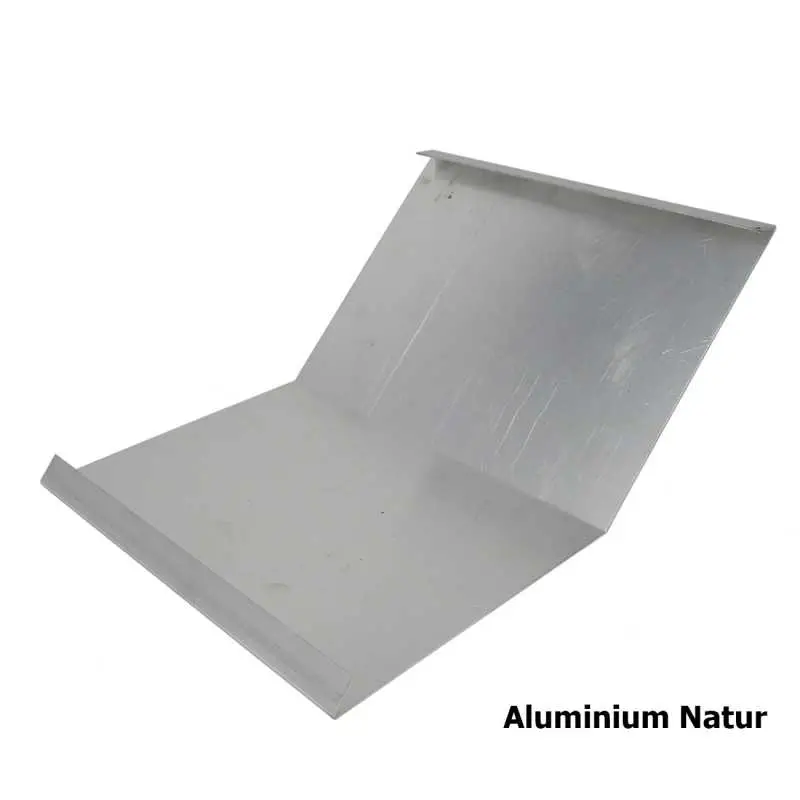 Kehlblech auf Maß aus Aluminium, natur