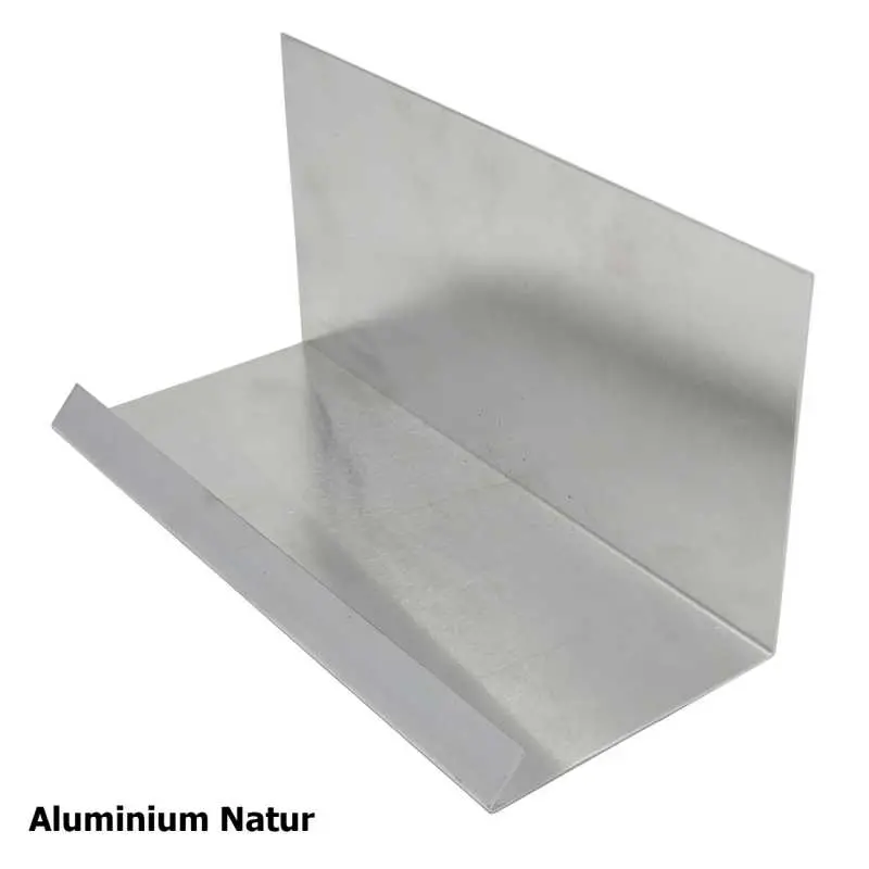 Wandanschlussblech aus Aluminium, natur
