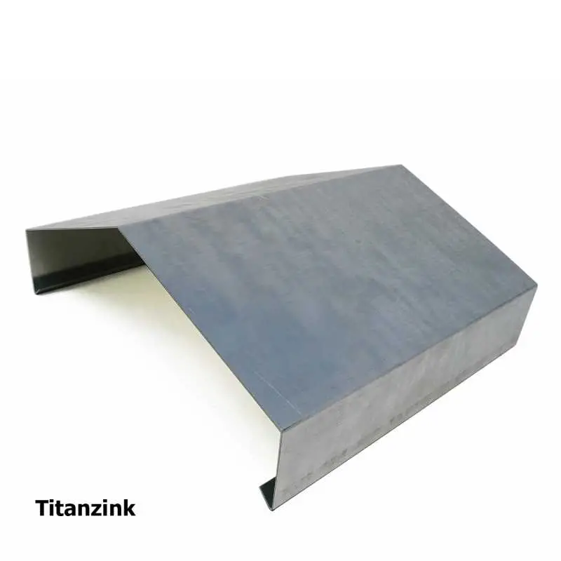 Mauerabdeckblech Typ C aus Titanzink
