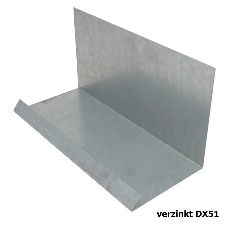 Wandanschlussblech auf Maß aus verzinktem Stahl