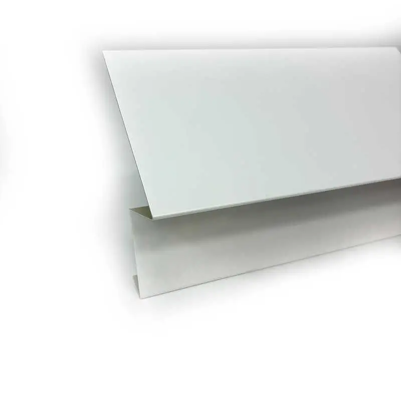 Traufblech Typ C aus Aluminiumblech in RAL9016 - Lackierung, Verkehrsweiß