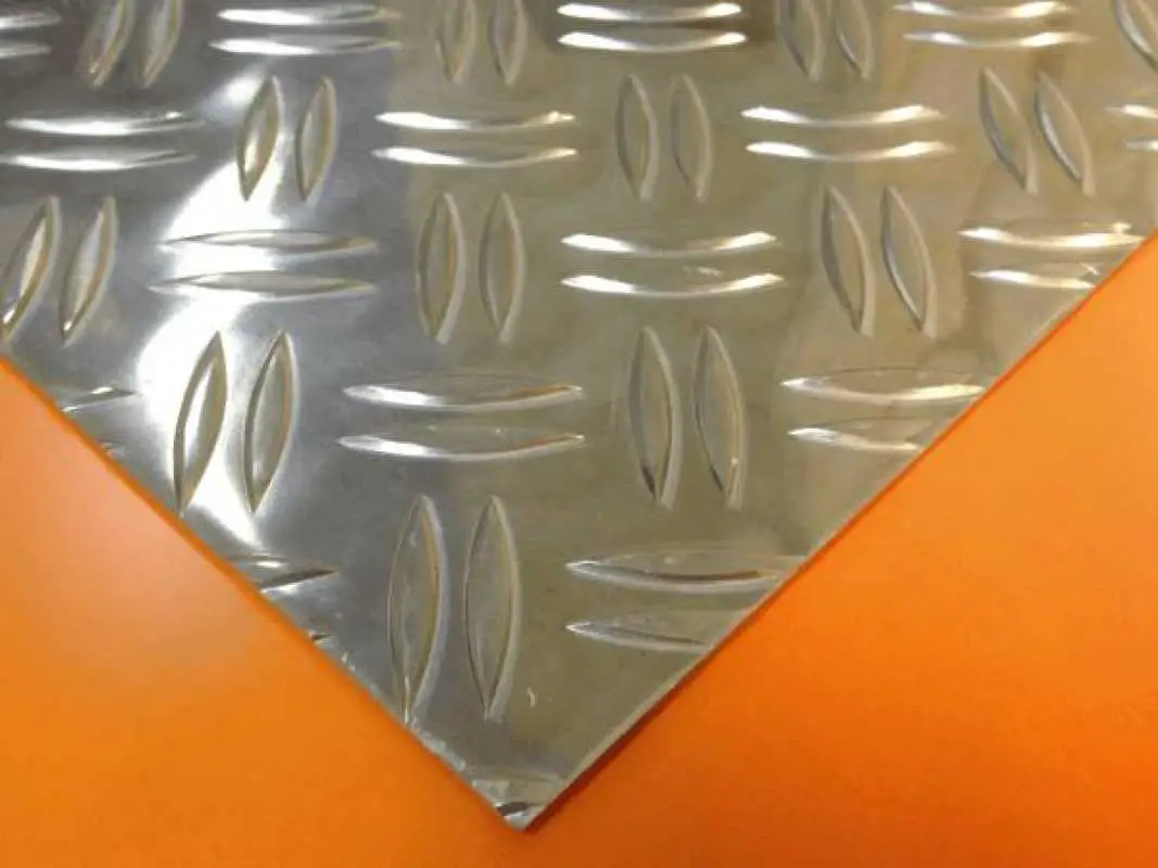 Alu-Riffelblech, 5,0/6,5 mm, 1000 x 500 mm Festmaß