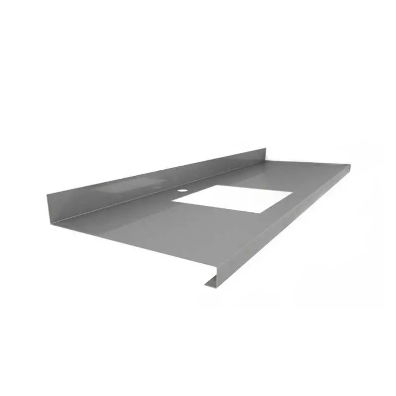 Edelstahl-Abdeckplatten für Küchen-Arbeitsplatten mit Ausschnitten und Bohrungen nach Wunsch