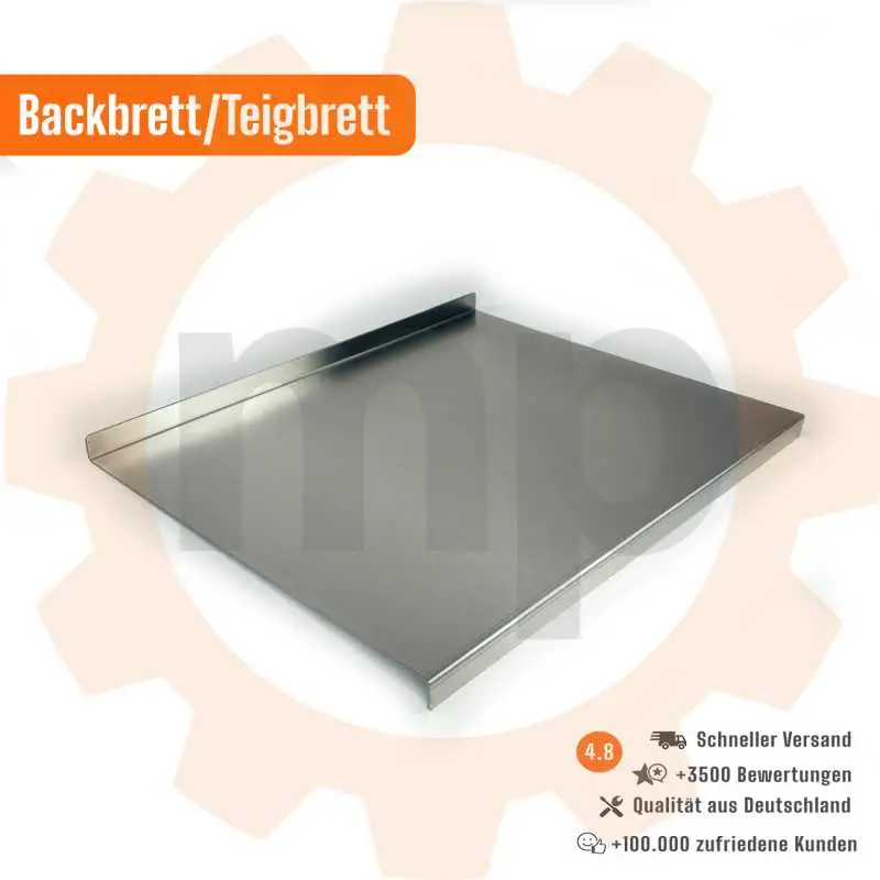 Backbrett aus Edelstahl auf Maß