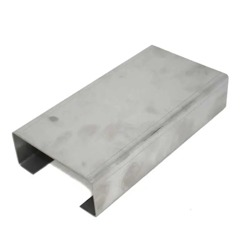 C-Profil aus walzblankem Edelstahlblech 4 mm auf Maß