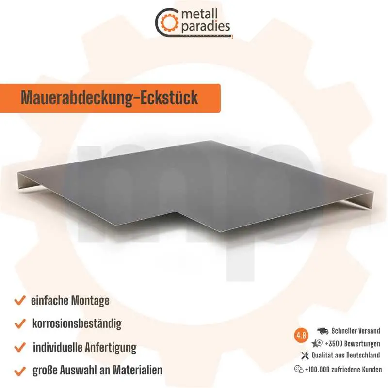 Mauerabdeckung - Eckstück Typ A