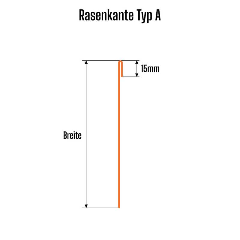 Rasenkante - Typ A