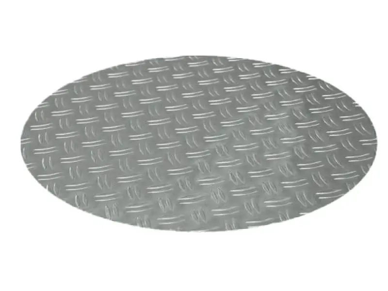 Runde Schachtabdeckung Aus Aluminium-Riffelblech – Typ S1, 2,5/4 Mm, ⌀ 1050 Mm, Rutschfest, Nicht Befahrbar