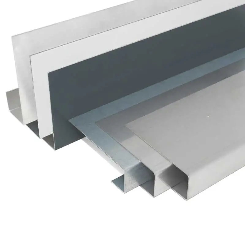 Stirnblenden auf Maß aus Edelstahl K240 geschliffen, verzinktem Stahlblech, Titanzink, Kupfer oder Aluminium, natur oder beschichtet in RAL verkehrsweiß oder anthrazitgrau