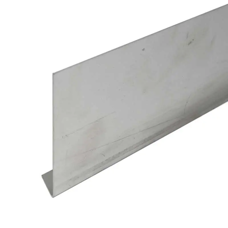 Stirnbrettblende L-Form auf Maß aus Aluminium, natur