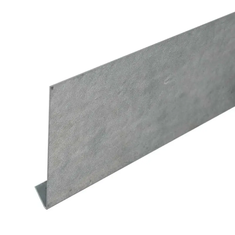 Stirnbrettblende L-Form auf Maß aus verzinktem Stahlblech