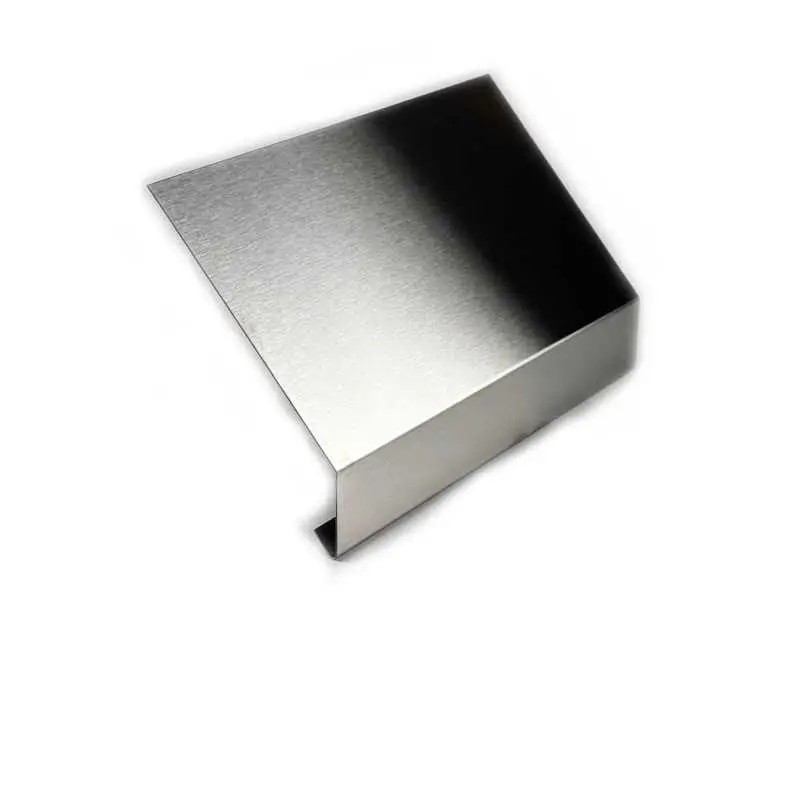 Traufbleche aus Edelstahl K240 geschliffen