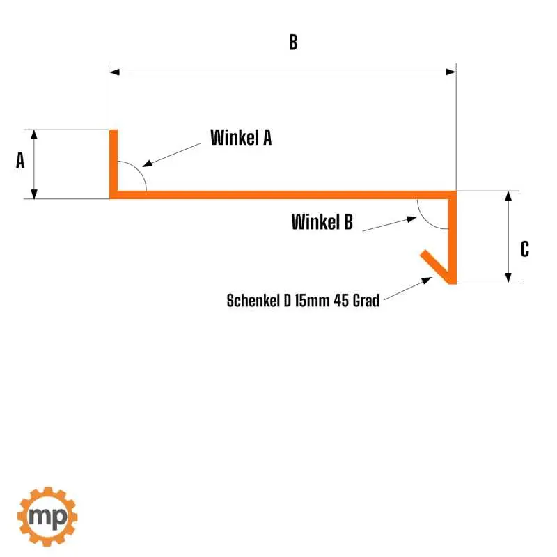 Tropfblech mit Falz nach Maß