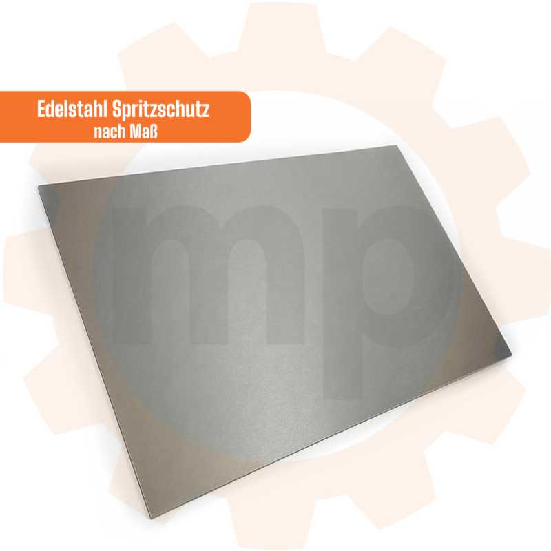 Edelstahl-Spritzschutz nach Maß