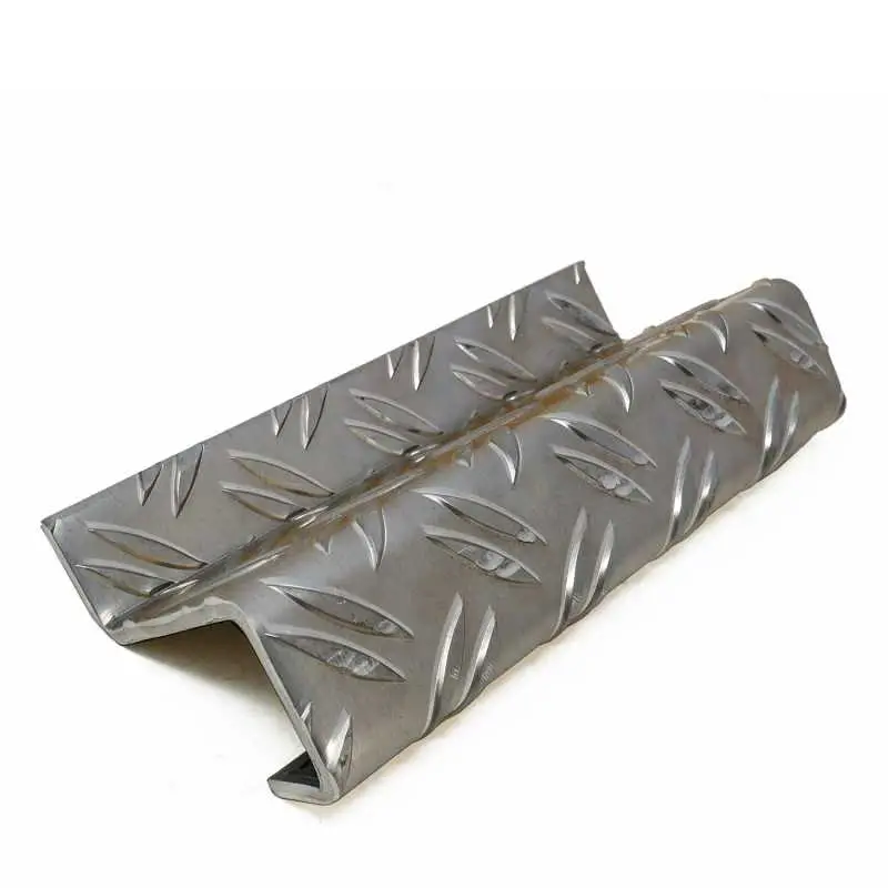 Z-Profil mit Rückkantung aus Riffelblech 5,0/6,5 mm in Duettprägung